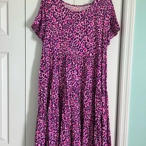 Lilly Pulitzer Pink Leopard Print Dress